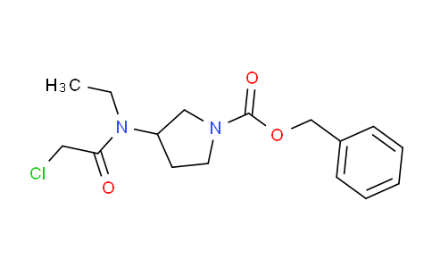 CAS No. 1353974-10-3, Benzyl 3-(2-chloro-N-ethylacetamido)pyrrolidine-1-carboxylate