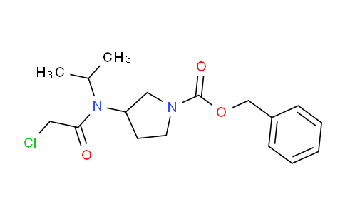 CAS No. 1353954-45-6, Benzyl 3-(2-chloro-N-isopropylacetamido)pyrrolidine-1-carboxylate