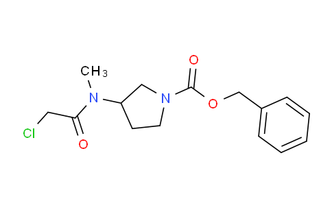 CAS No. 1353983-89-7, Benzyl 3-(2-chloro-N-methylacetamido)pyrrolidine-1-carboxylate