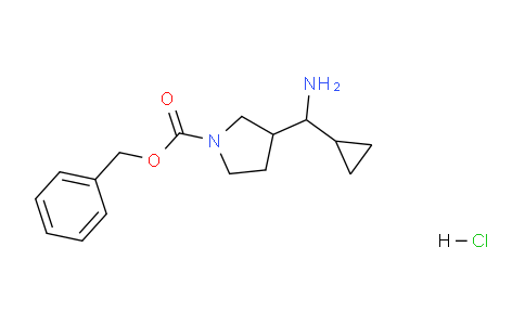 CAS No. 1363405-70-2, Benzyl 3-(amino(cyclopropyl)methyl)pyrrolidine-1-carboxylate hydrochloride