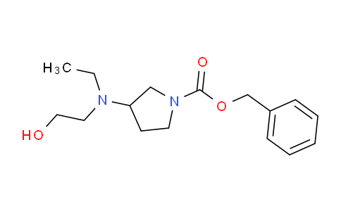 CAS No. 1353988-01-8, Benzyl 3-(ethyl(2-hydroxyethyl)amino)pyrrolidine-1-carboxylate