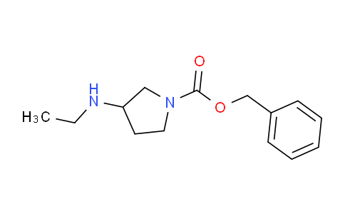 CAS No. 1026445-12-4, Benzyl 3-(ethylamino)pyrrolidine-1-carboxylate