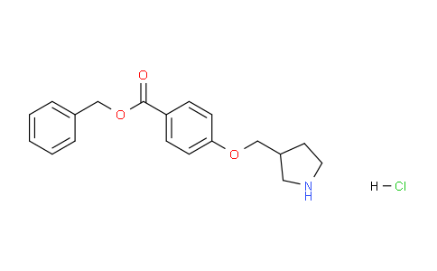 CAS No. 1220032-39-2, Benzyl 4-(pyrrolidin-3-ylmethoxy)benzoate hydrochloride