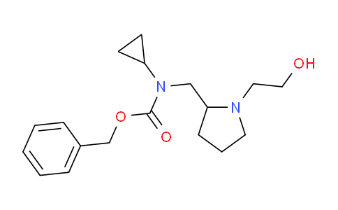 CAS No. 1353956-28-1, Benzyl cyclopropyl((1-(2-hydroxyethyl)pyrrolidin-2-yl)methyl)carbamate