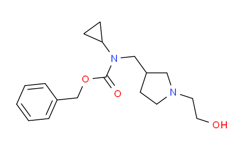 CAS No. 1353961-65-5, Benzyl cyclopropyl((1-(2-hydroxyethyl)pyrrolidin-3-yl)methyl)carbamate