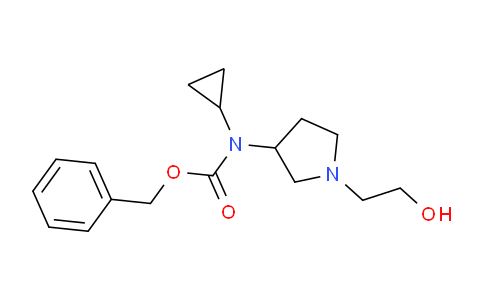 CAS No. 1353976-41-6, Benzyl cyclopropyl(1-(2-hydroxyethyl)pyrrolidin-3-yl)carbamate