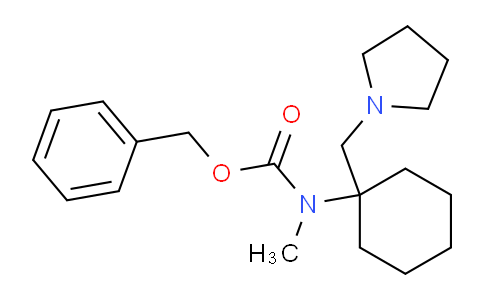 CAS No. 675602-75-2, Benzyl methyl(1-(pyrrolidin-1-ylmethyl)cyclohexyl)carbamate