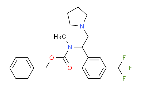 CAS No. 675602-69-4, Benzyl methyl(2-(pyrrolidin-1-yl)-1-(3-(trifluoromethyl)phenyl)ethyl)carbamate
