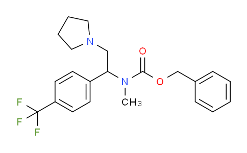 CAS No. 675602-73-0, Benzyl methyl(2-(pyrrolidin-1-yl)-1-(4-(trifluoromethyl)phenyl)ethyl)carbamate