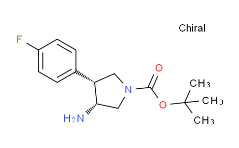 CAS No. 1218764-14-7, cis-tert-Butyl 3-amino-4-(4-fluorophenyl)pyrrolidine-1-carboxylate