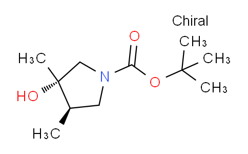 CAS No. 1932160-32-1, Cis-tert-butyl 3-hydroxy-3,4-dimethylpyrrolidine-1-carboxylate