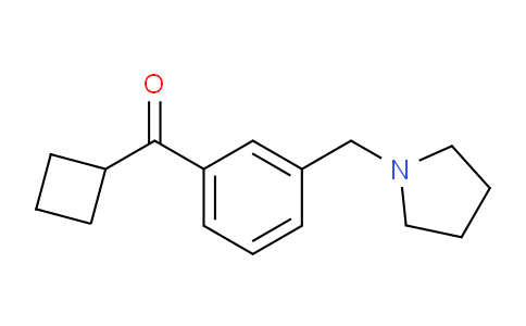 CAS No. 898770-96-2, Cyclobutyl 3-(pyrrolidinomethyl)phenyl ketone