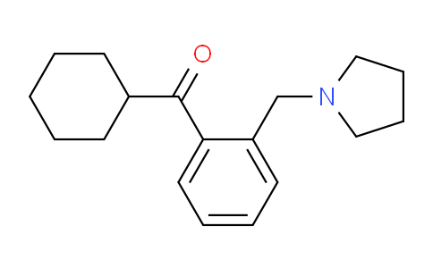 CAS No. 898775-24-1, Cyclohexyl 2-(pyrrolidinomethyl)phenyl ketone