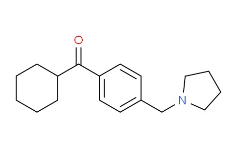 MC667855 | 898777-04-3 | Cyclohexyl 4-(pyrrolidinomethyl)phenyl ketone