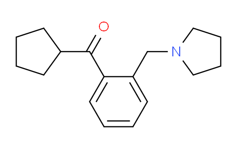CAS No. 898775-21-8, Cyclopentyl 2-(pyrrolidinomethyl)phenyl ketone