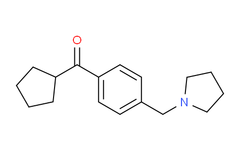 CAS No. 898777-01-0, Cyclopentyl 4-(pyrrolidinomethyl)phenyl ketone