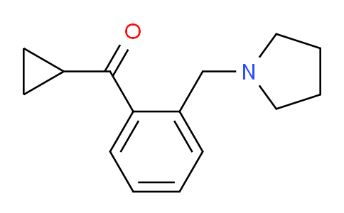 CAS No. 898775-15-0, Cyclopropyl 2-(pyrrolidinomethyl)phenyl ketone