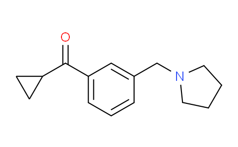 MC667860 | 898770-94-0 | Cyclopropyl 3-(pyrrolidinomethyl)phenyl ketone