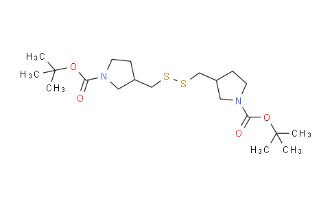 CAS No. 1417793-09-9, Di-tert-Butyl 3,3'-(disulfanediylbis(methylene))bis(pyrrolidine-1-carboxylate)