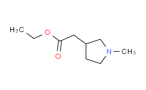 CAS No. 103038-21-7, Ethyl 2-(1-methylpyrrolidin-3-yl)acetate
