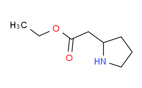 CAS No. 5027-77-0, Ethyl 2-(pyrrolidin-2-yl)acetate