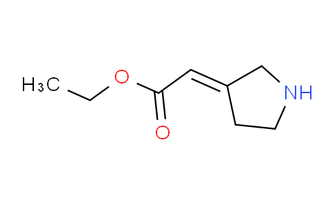 CAS No. 1220040-47-0, Ethyl 2-(pyrrolidin-3-ylidene)acetate