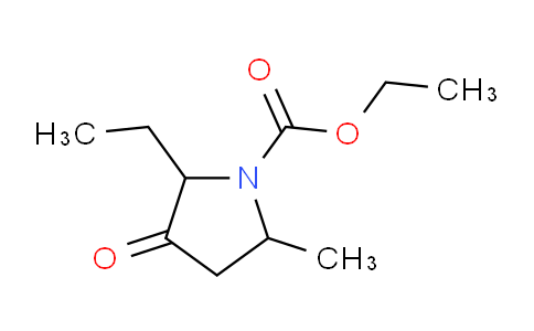 CAS No. 90979-19-4, Ethyl 2-ethyl-5-methyl-3-oxopyrrolidine-1-carboxylate