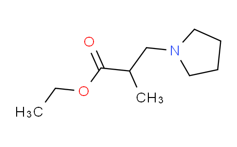 CAS No. 42980-61-0, Ethyl 2-methyl-3-(pyrrolidin-1-yl)propanoate