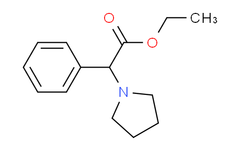 CAS No. 22083-21-2, Ethyl 2-phenyl-2-(pyrrolidin-1-yl)acetate