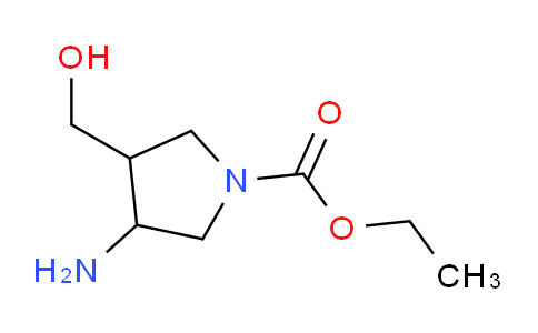 CAS No. 128740-40-9, Ethyl 3-amino-4-(hydroxymethyl)pyrrolidine-1-carboxylate