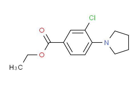 CAS No. 1072947-64-8, Ethyl 3-chloro-4-(pyrrolidin-1-yl)benzoate