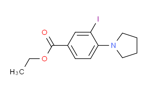 CAS No. 1131614-57-7, Ethyl 3-iodo-4-(pyrrolidin-1-yl)benzoate