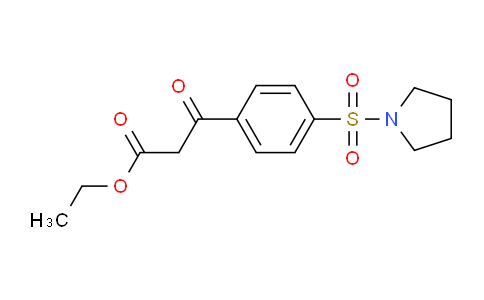 CAS No. 1403566-38-0, Ethyl 3-oxo-3-(4-(pyrrolidin-1-ylsulfonyl)phenyl)propanoate
