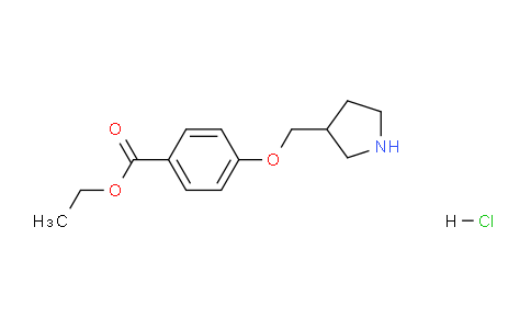 CAS No. 1220027-68-8, Ethyl 4-(pyrrolidin-3-ylmethoxy)benzoate hydrochloride