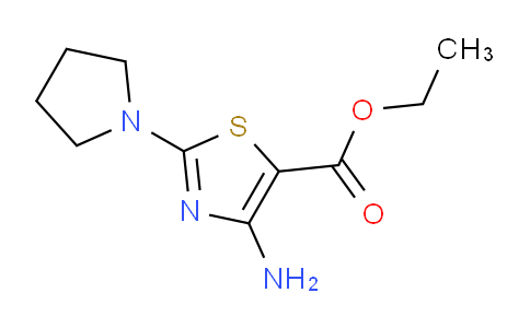 CAS No. 1151933-49-1, Ethyl 4-amino-2-(pyrrolidin-1-yl)thiazole-5-carboxylate
