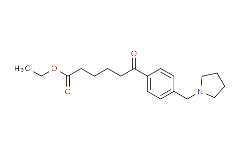 CAS No. 898777-13-4, Ethyl 6-oxo-6-[(4-pyrrolidinomthyl)phenyl]hexanoate