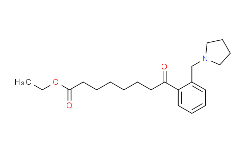 CAS No. 898775-39-8, Ethyl 8-oxo-8-[2-(pyrrolidinomethyl)phenyl]octanoate