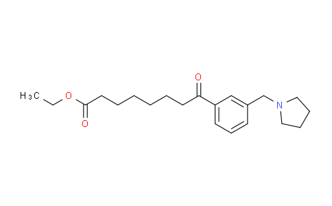 CAS No. 898771-13-6, Ethyl 8-oxo-8-[3-(pyrrolidinomethyl)phenyl]octanoate