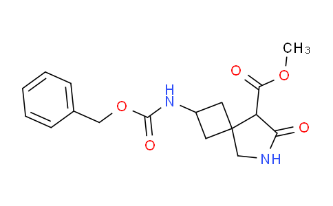 CAS No. 1823417-67-9, Methyl 2-(((benzyloxy)carbonyl)amino)-7-oxo-6-azaspiro[3.4]octane-8-carboxylate
