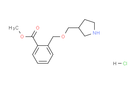 CAS No. 1220032-42-7, Methyl 2-((pyrrolidin-3-ylmethoxy)methyl)benzoate hydrochloride