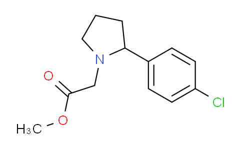 CAS No. 1018127-45-1, Methyl 2-(2-(4-chlorophenyl)pyrrolidin-1-yl)acetate