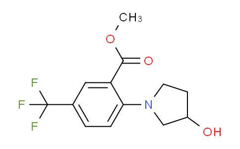 MC667949 | 1956386-28-9 | Methyl 2-(3-hydroxypyrrolidin-1-yl)-5-(trifluoromethyl)benzoate