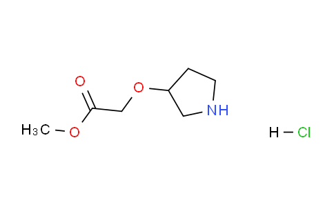 CAS No. 1373223-23-4, Methyl 2-(pyrrolidin-3-yloxy)acetate hydrochloride