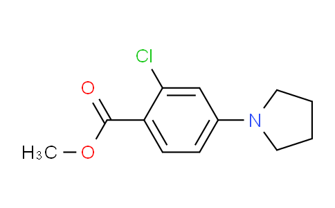 CAS No. 175153-38-5, Methyl 2-Chloro-4-(1-pyrrolidinyl)benzoate