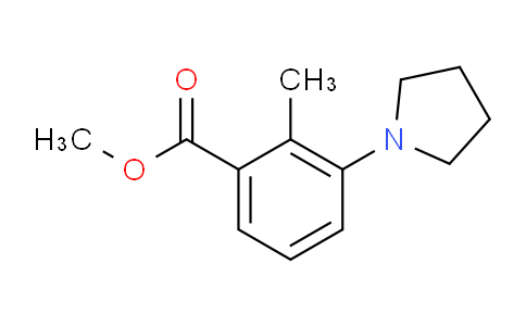 CAS No. 886497-20-7, Methyl 2-methyl-3-(pyrrolidin-1-yl)benzoate