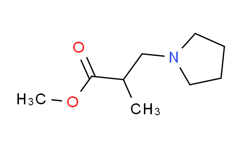CAS No. 4151-03-5, Methyl 2-methyl-3-(pyrrolidin-1-yl)propanoate