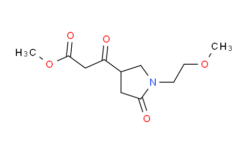 CAS No. 1083350-32-6, Methyl 3-(1-(2-methoxyethyl)-5-oxopyrrolidin-3-yl)-3-oxopropanoate