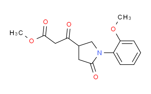 CAS No. 1229623-68-0, Methyl 3-(1-(2-methoxyphenyl)-5-oxopyrrolidin-3-yl)-3-oxopropanoate