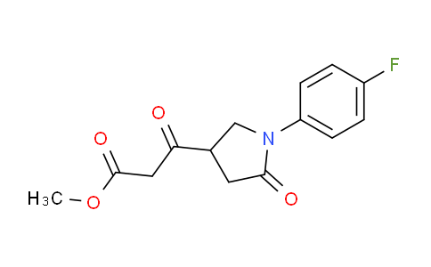 CAS No. 1083402-30-5, Methyl 3-(1-(4-fluorophenyl)-5-oxopyrrolidin-3-yl)-3-oxopropanoate