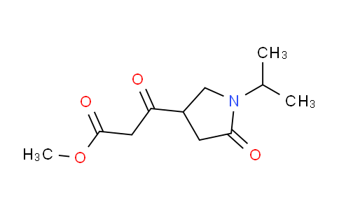 CAS No. 1708208-50-7, Methyl 3-(1-isopropyl-5-oxopyrrolidin-3-yl)-3-oxopropanoate